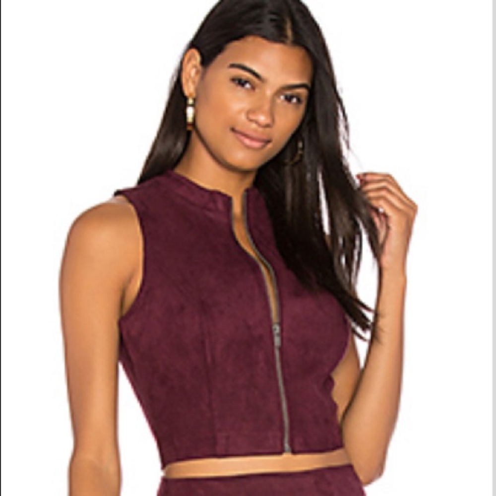 Dark red Jack by BB Dakota crop top (M)